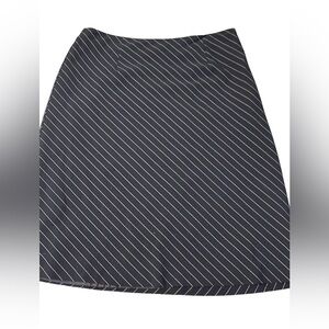 T Garment navy stripe Aline  skirt. Size 8